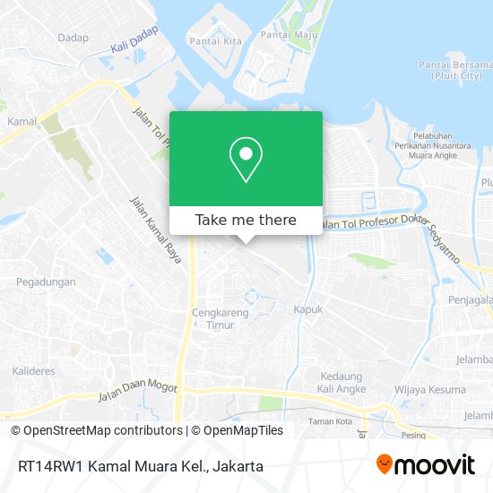 RT14RW1 Kamal Muara Kel. map