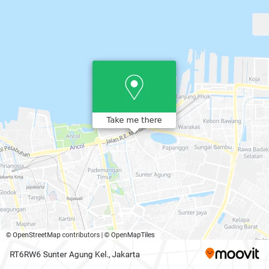 RT6RW6 Sunter Agung Kel. map