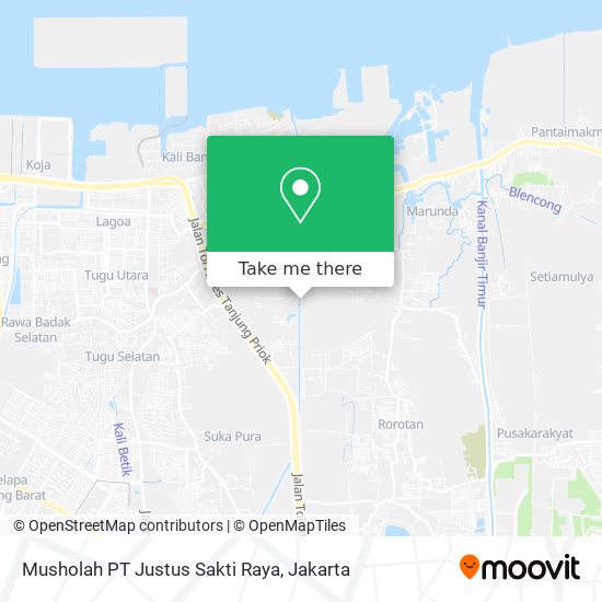Musholah PT Justus Sakti Raya map