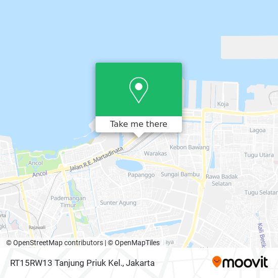 RT15RW13 Tanjung Priuk Kel. map