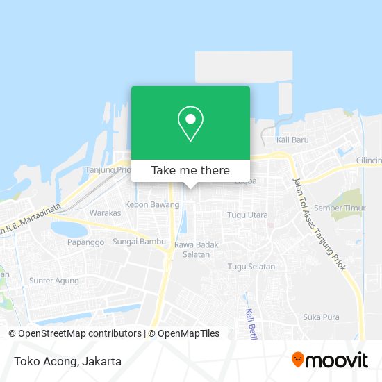 Toko Acong map