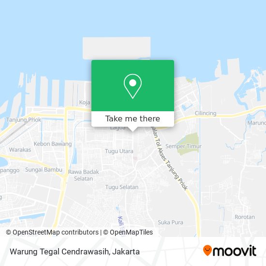 Warung Tegal Cendrawasih map