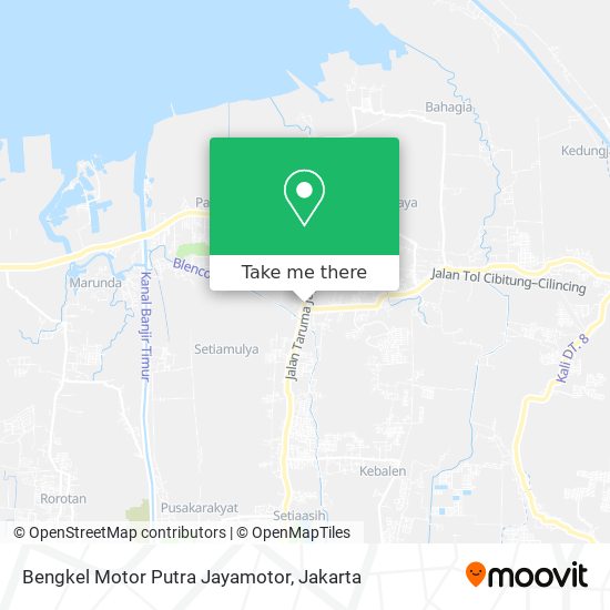 Bengkel Motor Putra Jayamotor map