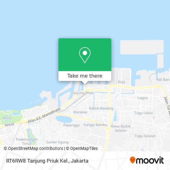 RT6RW8 Tanjung Priuk Kel. map