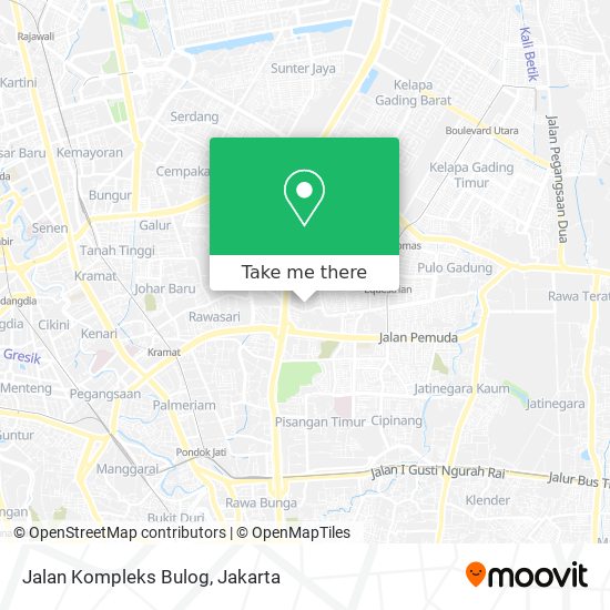 Jalan Kompleks Bulog map