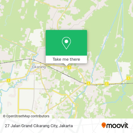 27 Jalan Grand Cikarang City map