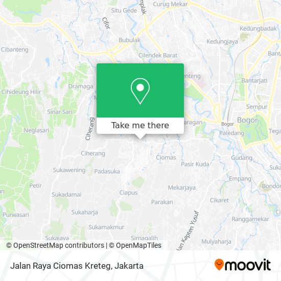 Jalan Raya Ciomas Kreteg map