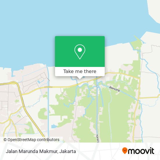 Jalan Marunda Makmur map