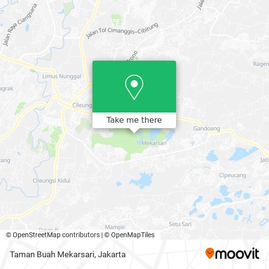 Taman Buah Mekarsari map