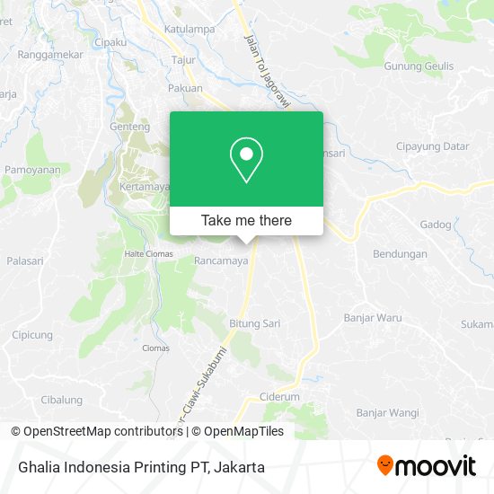 Ghalia Indonesia Printing PT map