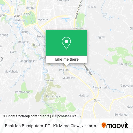 Bank Icb Bumiputera. PT - Kk Micro Ciawi map