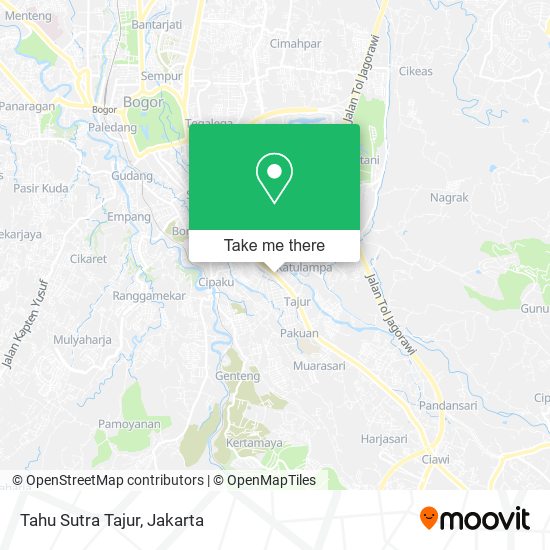 Tahu Sutra Tajur map