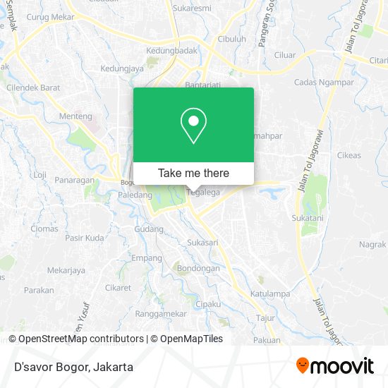 D'savor Bogor map