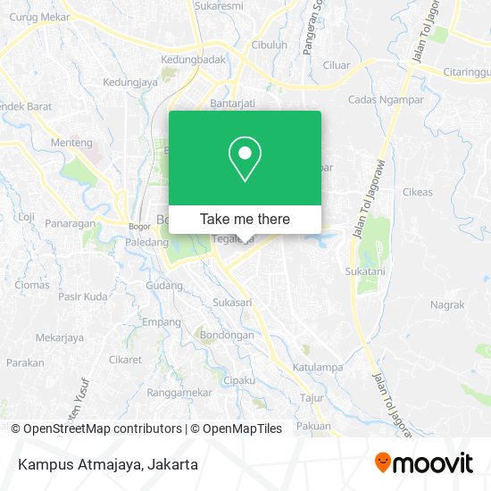 Kampus Atmajaya map