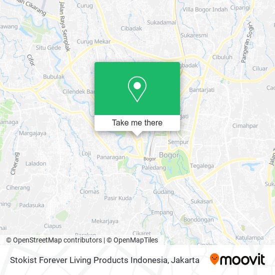 Stokist Forever Living Products Indonesia map