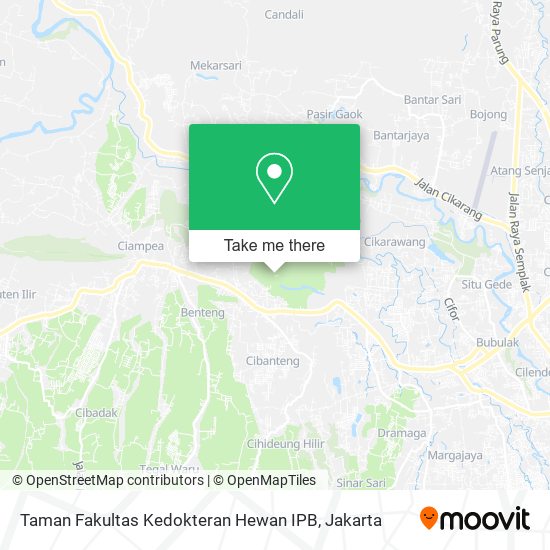 Taman Fakultas Kedokteran Hewan IPB map