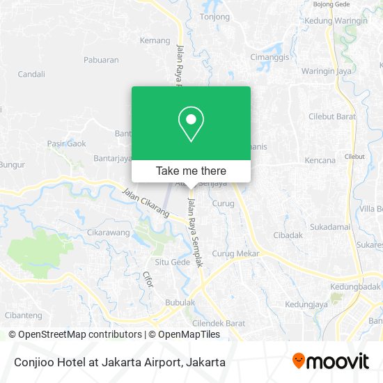 Conjioo Hotel at Jakarta Airport map