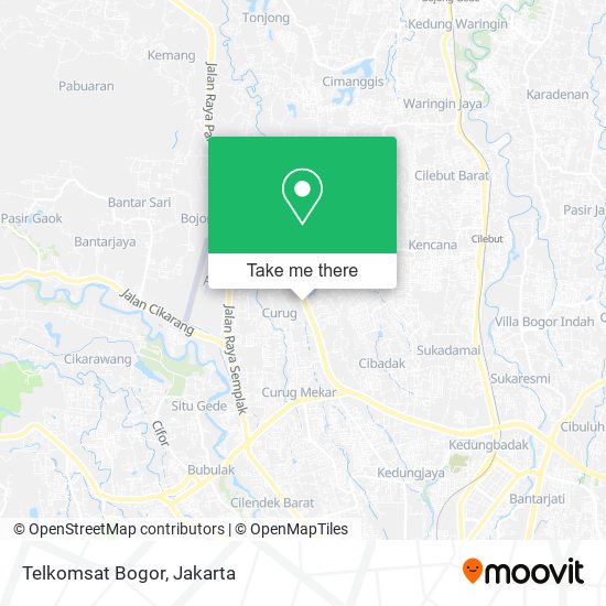 Telkomsat Bogor map