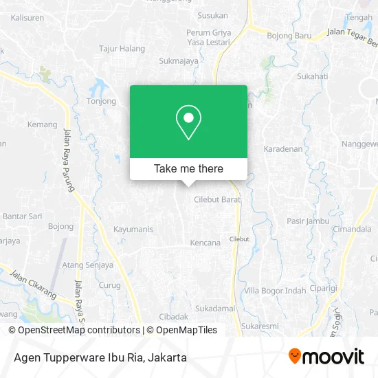 Agen Tupperware Ibu Ria map