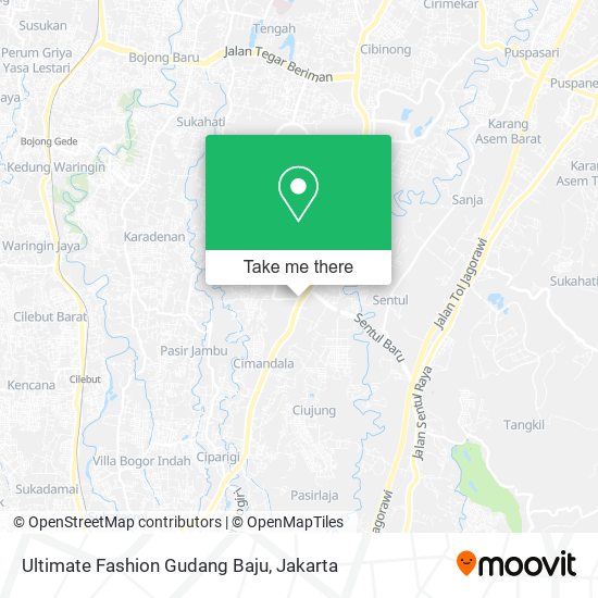 Ultimate Fashion Gudang Baju map