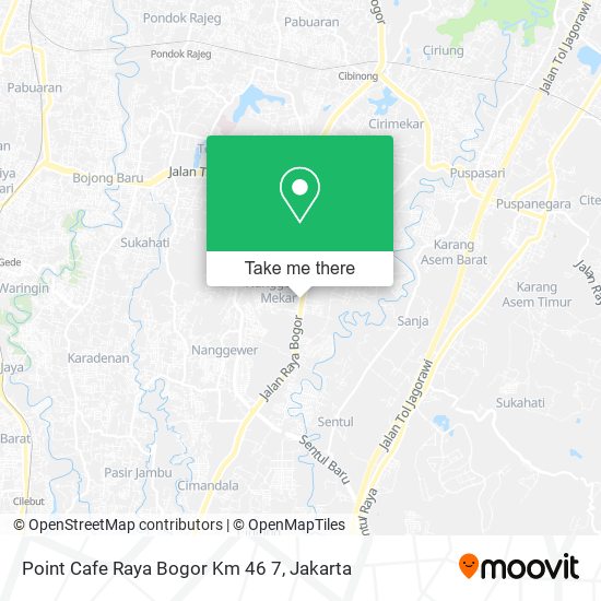 Point Cafe Raya Bogor Km 46 7 map