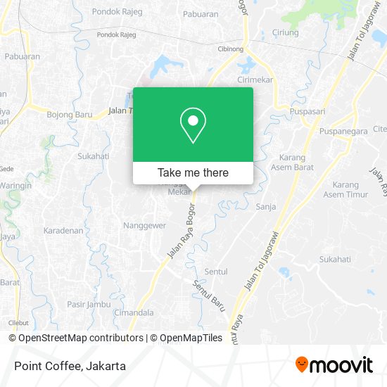 Point Coffee map