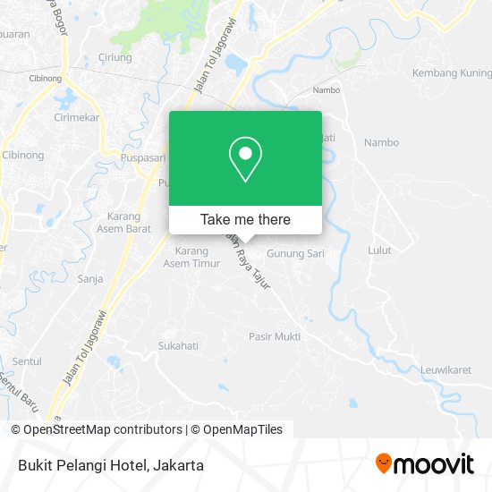 Bukit Pelangi Hotel map