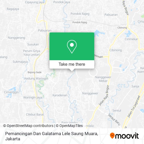 Pemancingan Dan Galatama Lele Saung Muara map