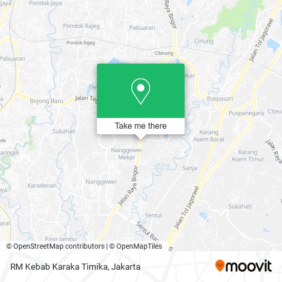 RM Kebab Karaka Timika map