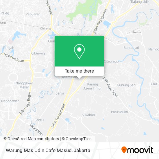 Warung Mas Udin Cafe Masud map
