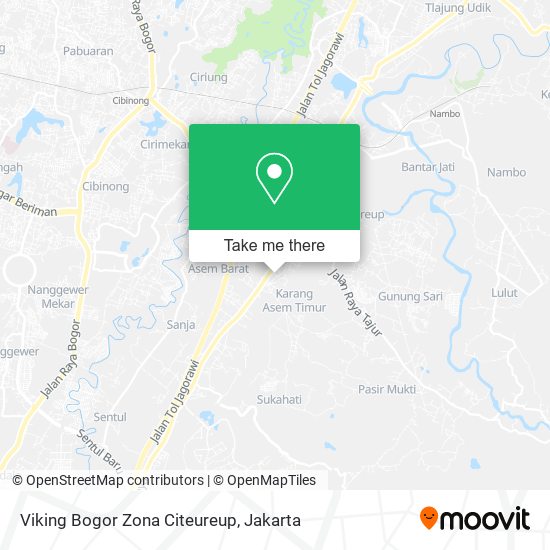 Viking Bogor Zona Citeureup map