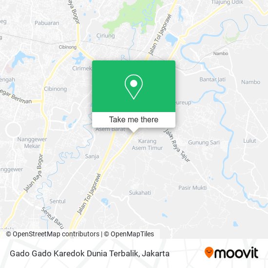 Gado Gado Karedok Dunia Terbalik map