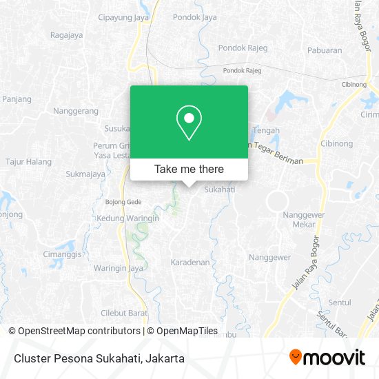 Cluster Pesona Sukahati map