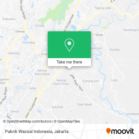 Pabrik Wacoal Indonesia map