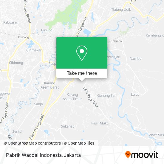 Pabrik Wacoal Indonesia map