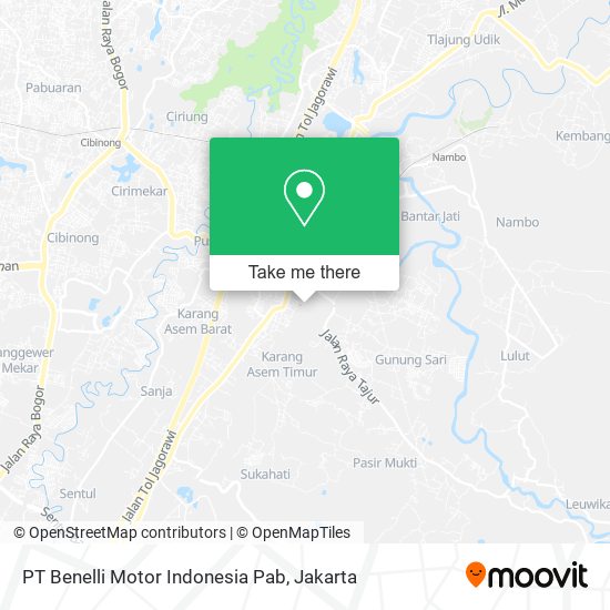 PT Benelli Motor Indonesia Pab map