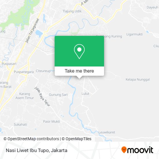 Nasi Liwet Ibu Tupo map