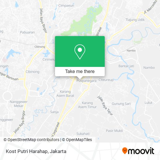 Kost Putri Harahap map