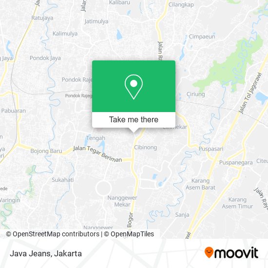 Java Jeans map