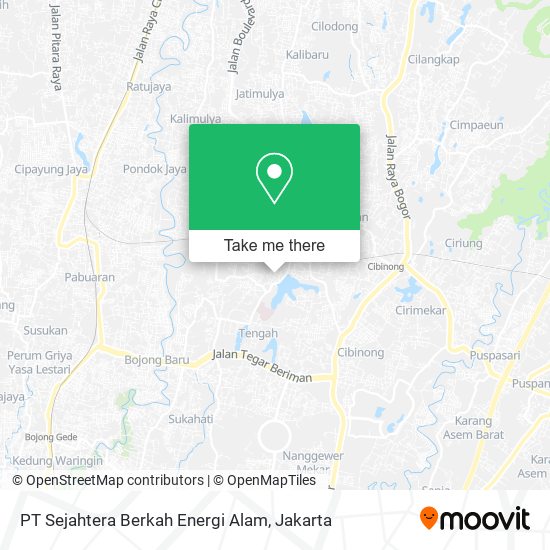 PT Sejahtera Berkah Energi Alam map