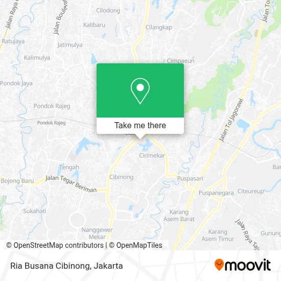 Ria Busana Cibinong map