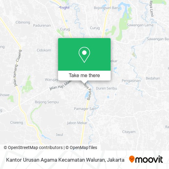 Kantor Urusan Agama Kecamatan Waluran map