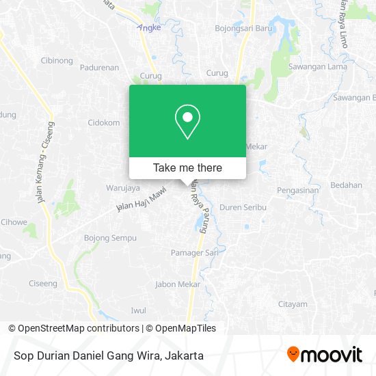 Sop Durian Daniel Gang Wira map
