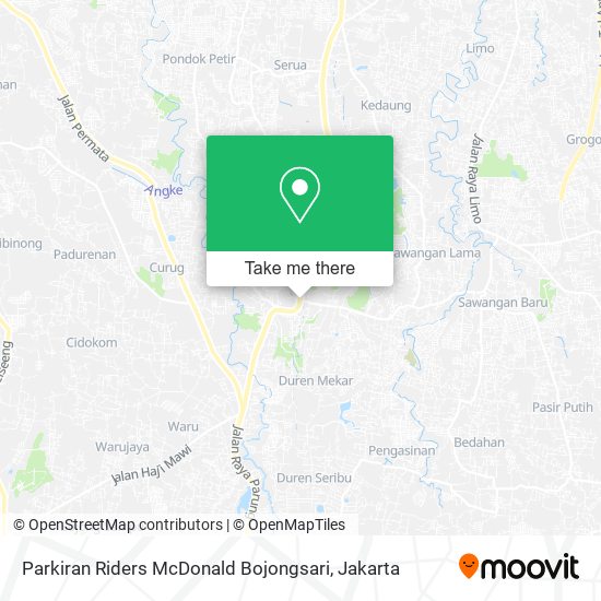 Parkiran Riders McDonald Bojongsari map