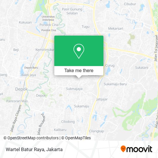 Wartel Batur Raya map