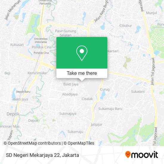 SD Negeri Mekarjaya 22 map