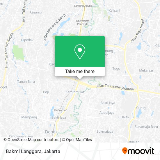 Bakmi Langgara map