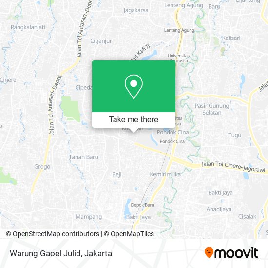 Warung Gaoel Julid map
