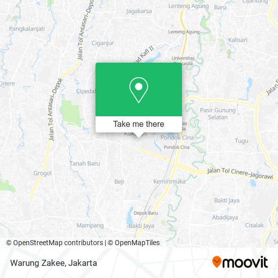 Warung Zakee map