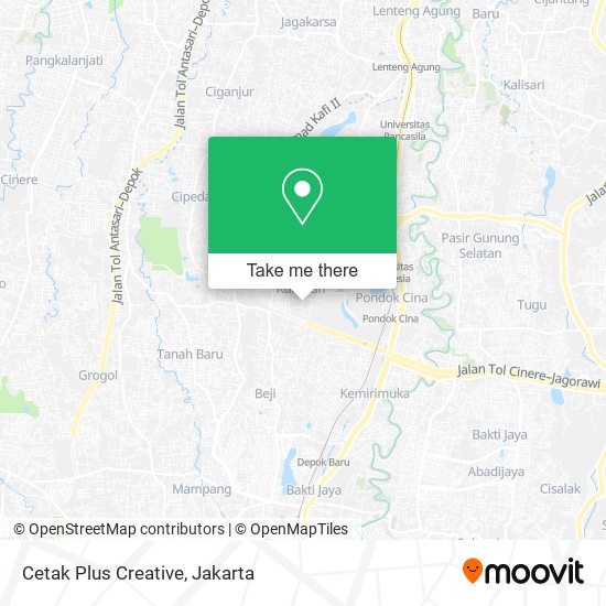 Cetak Plus Creative map